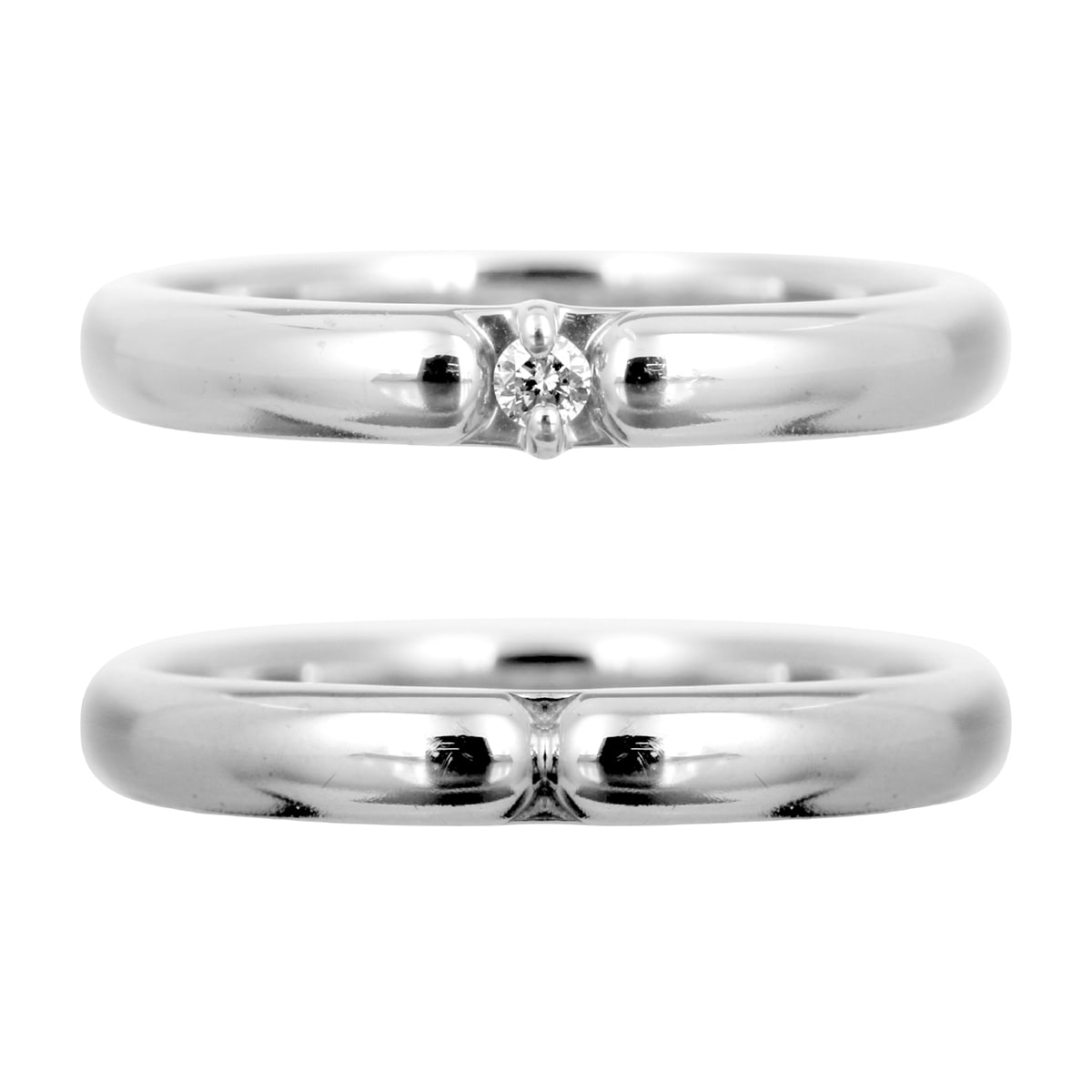 ペアリング 結婚指輪 ダイヤモンド 2本セット | dr791l-mr440m