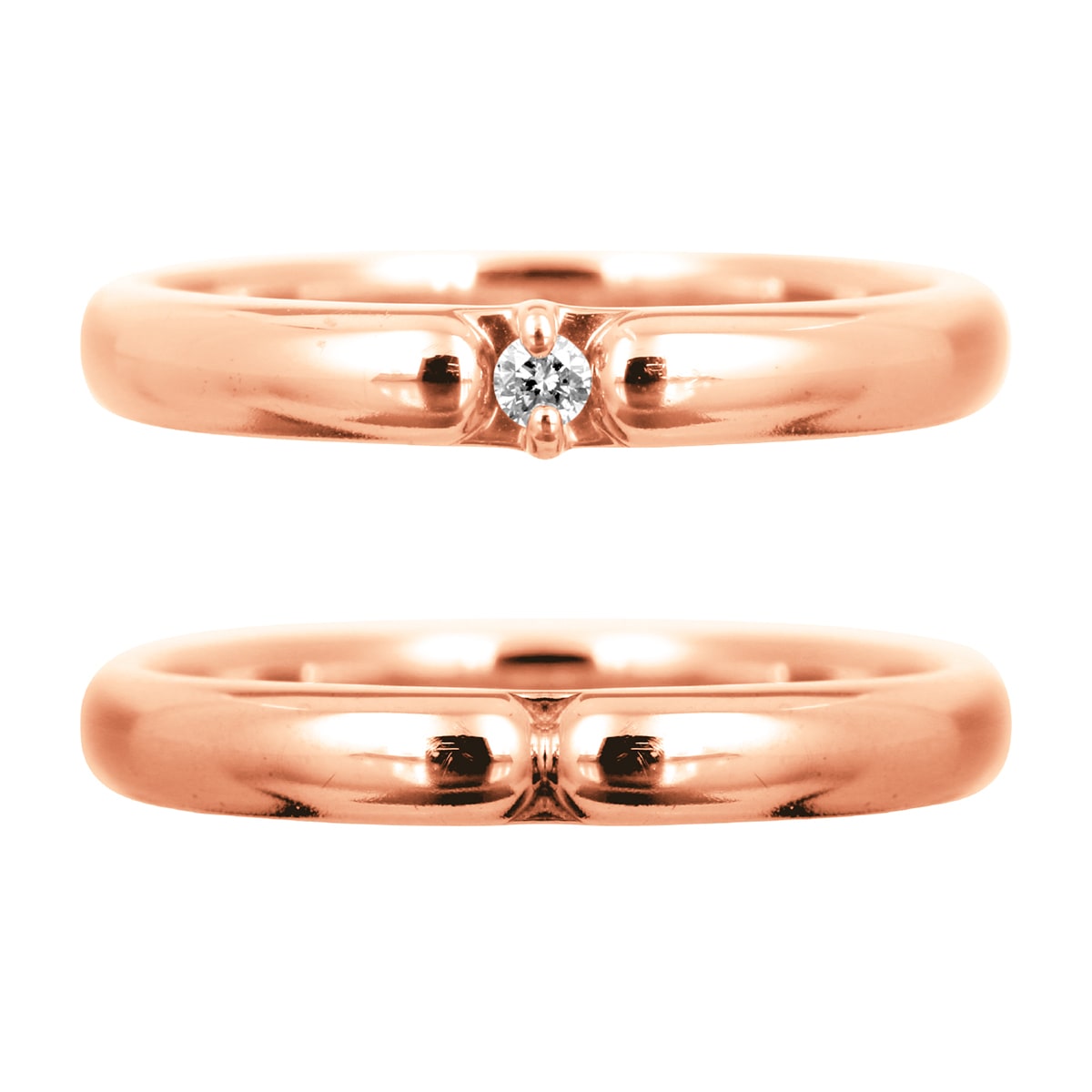 ペアリング 結婚指輪 ダイヤモンド 2本セット | dr791l-mr440m
