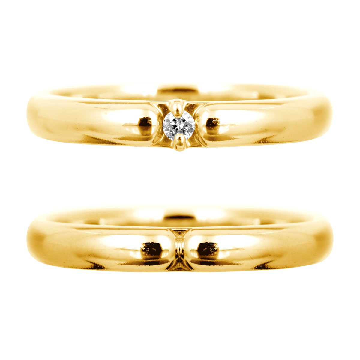 ペアリング 結婚指輪 ダイヤモンド 2本セット | dr791l-mr440m