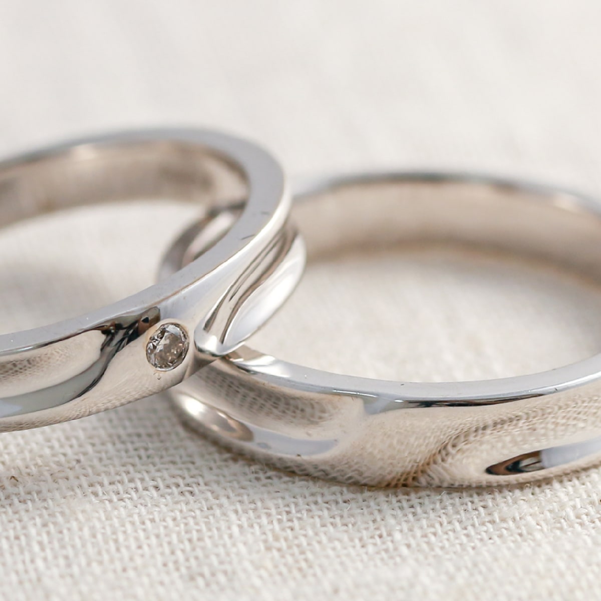 ペアリング 結婚指輪 ダイヤモンド 2本セット | dr792l-mr441m