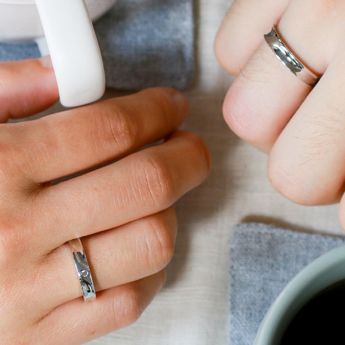 ペアリング 結婚指輪 ダイヤモンド 2本セット | dr792l-mr441m