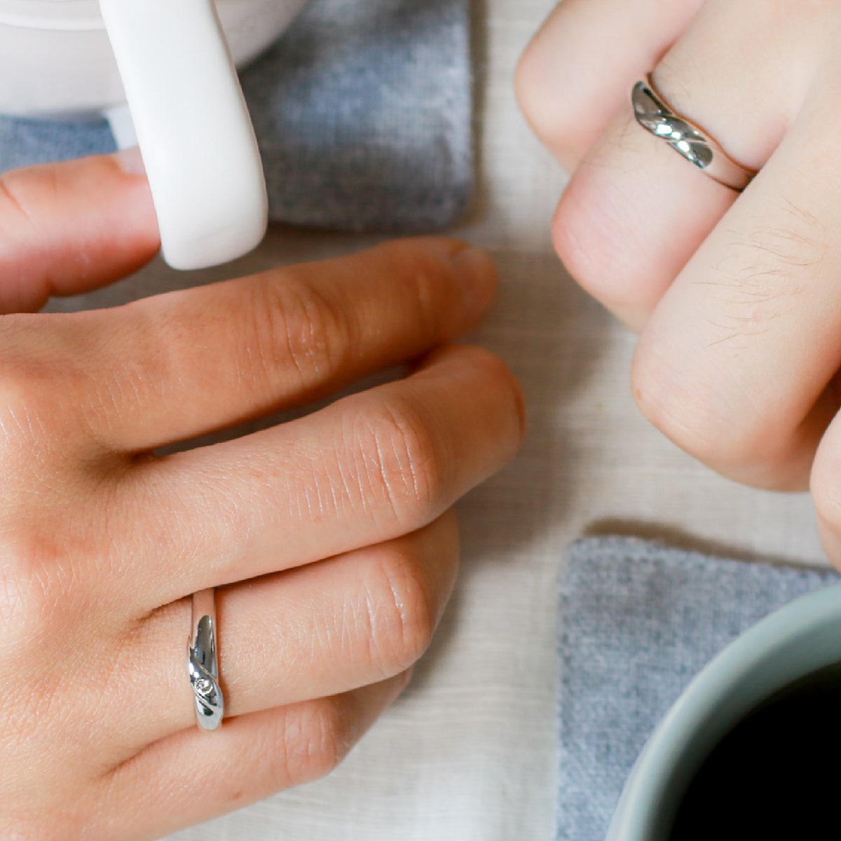 ペアリング 結婚指輪 ダイヤモンド 2本セット | dr793l-mr442m