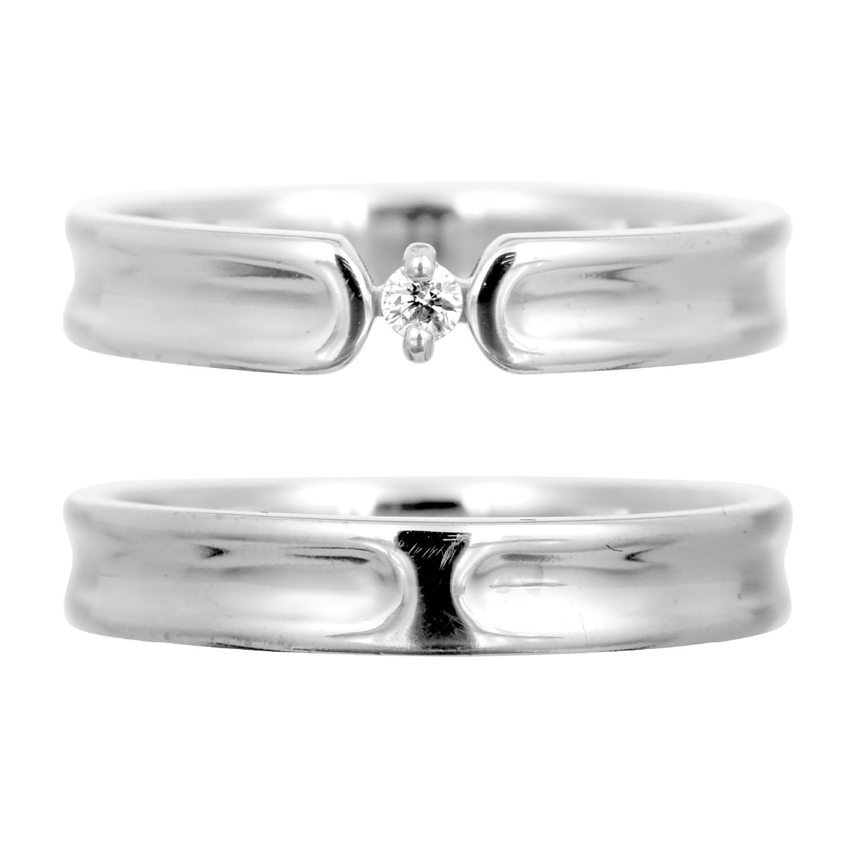 ペアリング 結婚指輪 ダイヤモンド 2本セット | dr794l-mr443m
