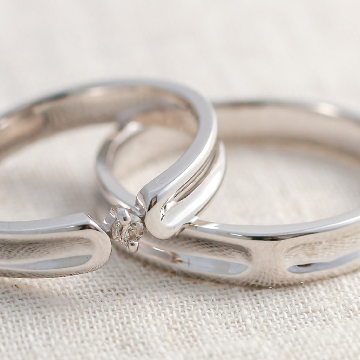 ペアリング 結婚指輪 ダイヤモンド 2本セット | dr794l-mr443m