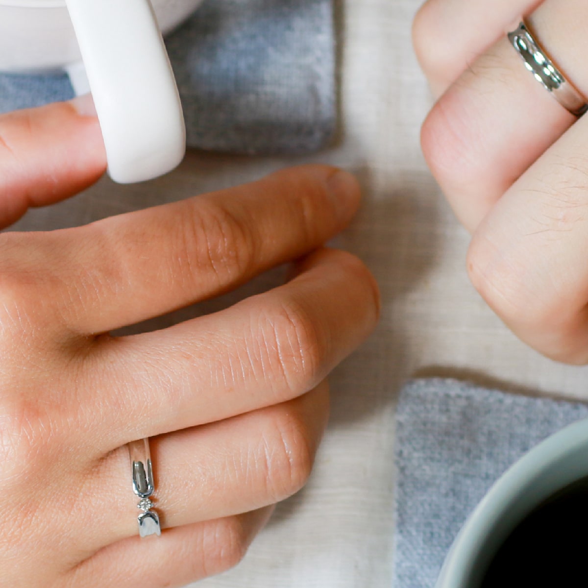 ペアリング 結婚指輪 ダイヤモンド 2本セット | dr794l-mr443m