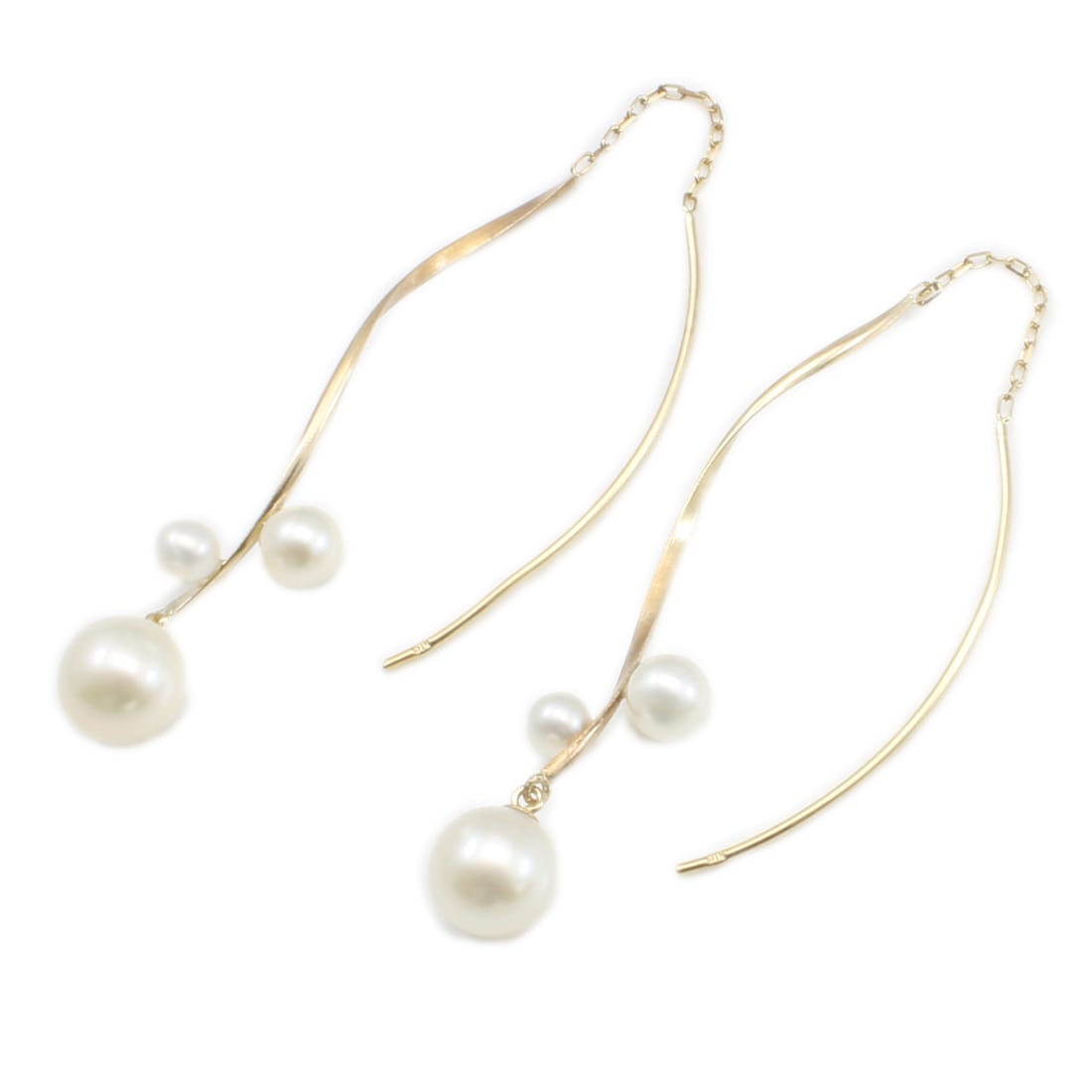 淡水パールアメリカンピアス(チェーンタイプ) | gl21616