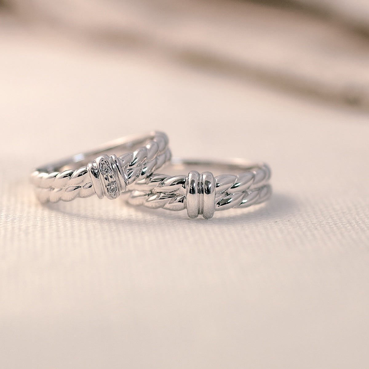 ペアリング 結婚指輪 ダイヤモンド 2本セット | kr4644kr4644