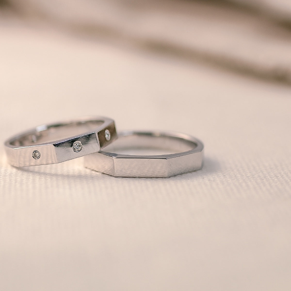 ペアリング 結婚指輪 ダイヤモンド 2本セット | kr6384kr6383