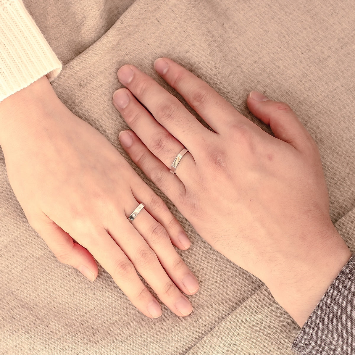 ペアリング 結婚指輪 ダイヤモンド 2本セット | kr6384kr6383