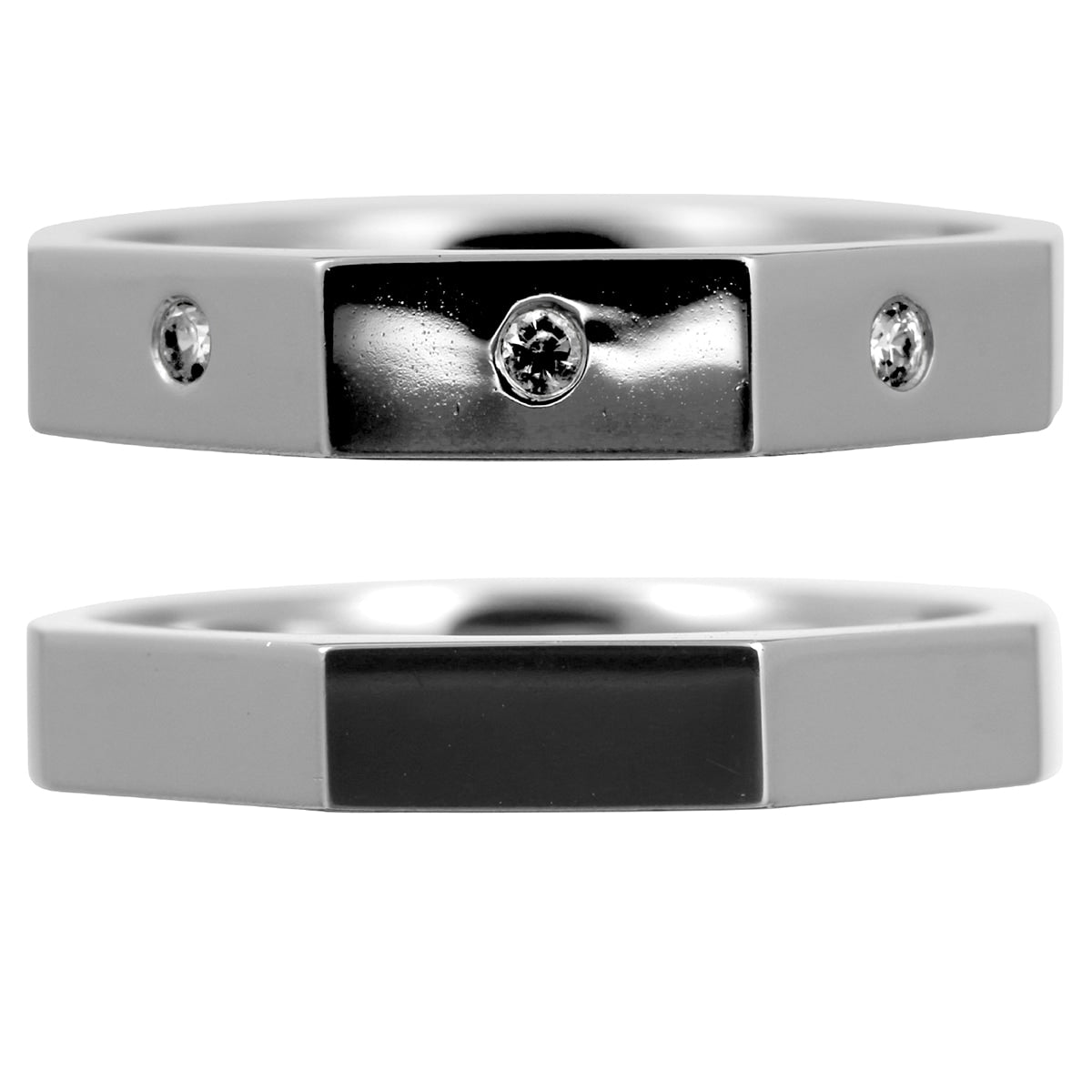 ペアリング 結婚指輪 ダイヤモンド 2本セット | kr6384kr6383
