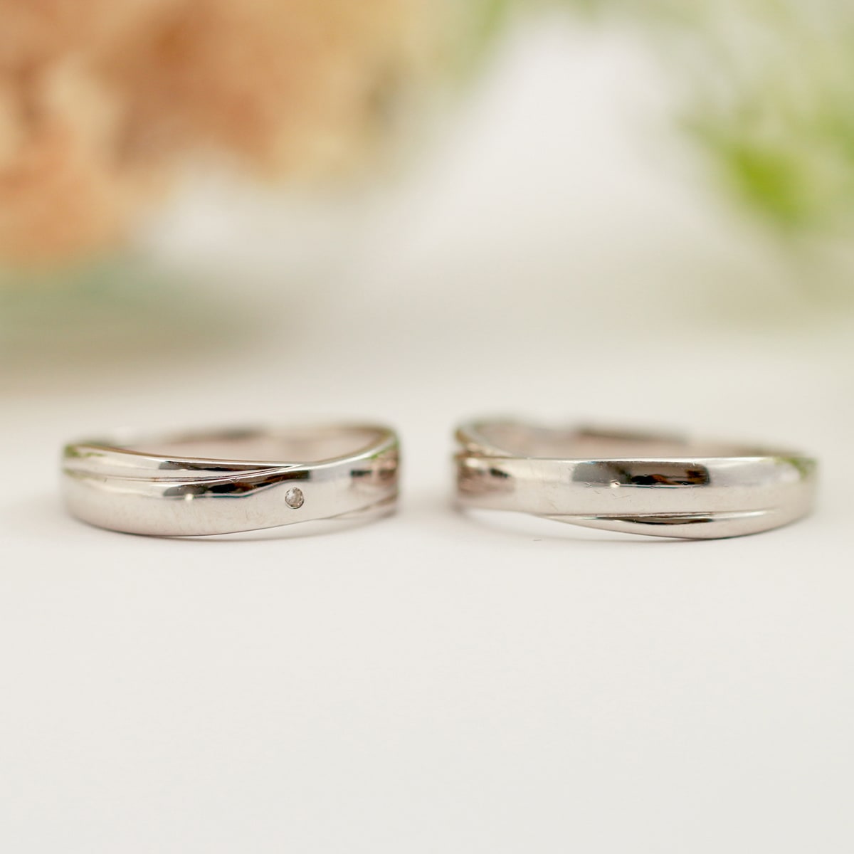ペアリング 結婚指輪 ダイヤモンド 2本セット | mr634mr634