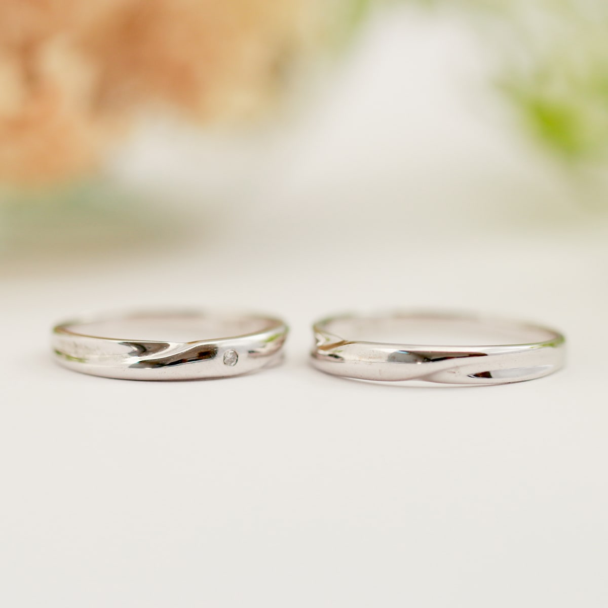 ペアリング 結婚指輪 ダイヤモンド 2本セット | mr637l-mr637m