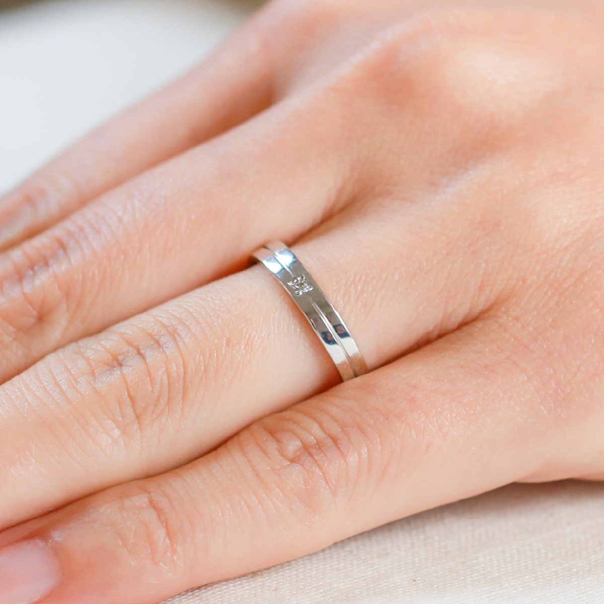 ペアリング 結婚指輪 ダイヤモンド 2本セット | mr685l-mr684m