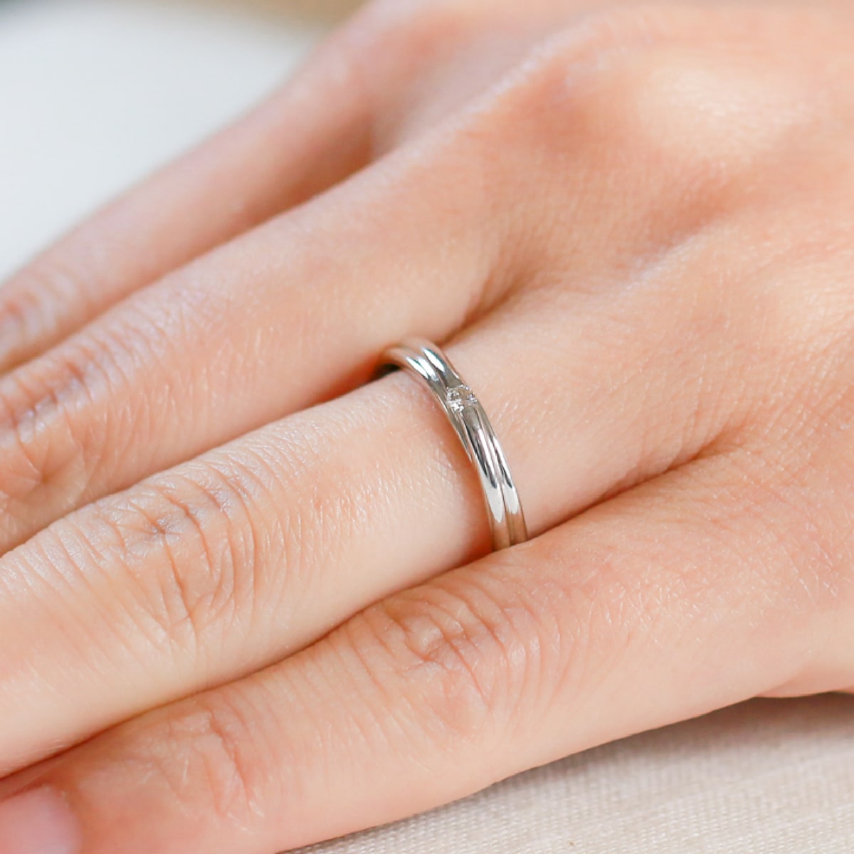 ペアリング 結婚指輪 ダイヤモンド 2本セット | mr687mr686