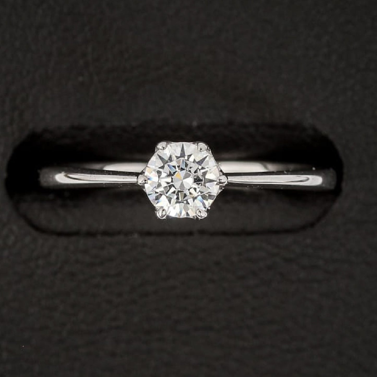 【空枠】4.3mm丸 0.30ct 一粒石ストレートデザイン 結婚指輪 | wkrh1