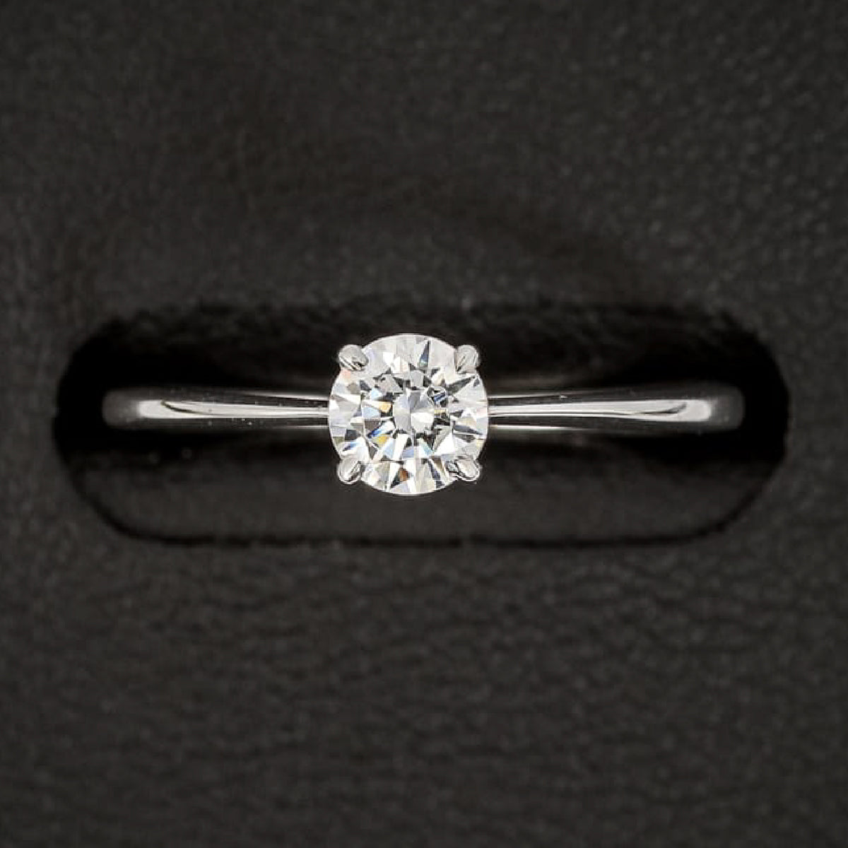 【空枠】4.3mm丸 0.30ct 一粒石ストレートデザイン 結婚指輪 | wkrh4