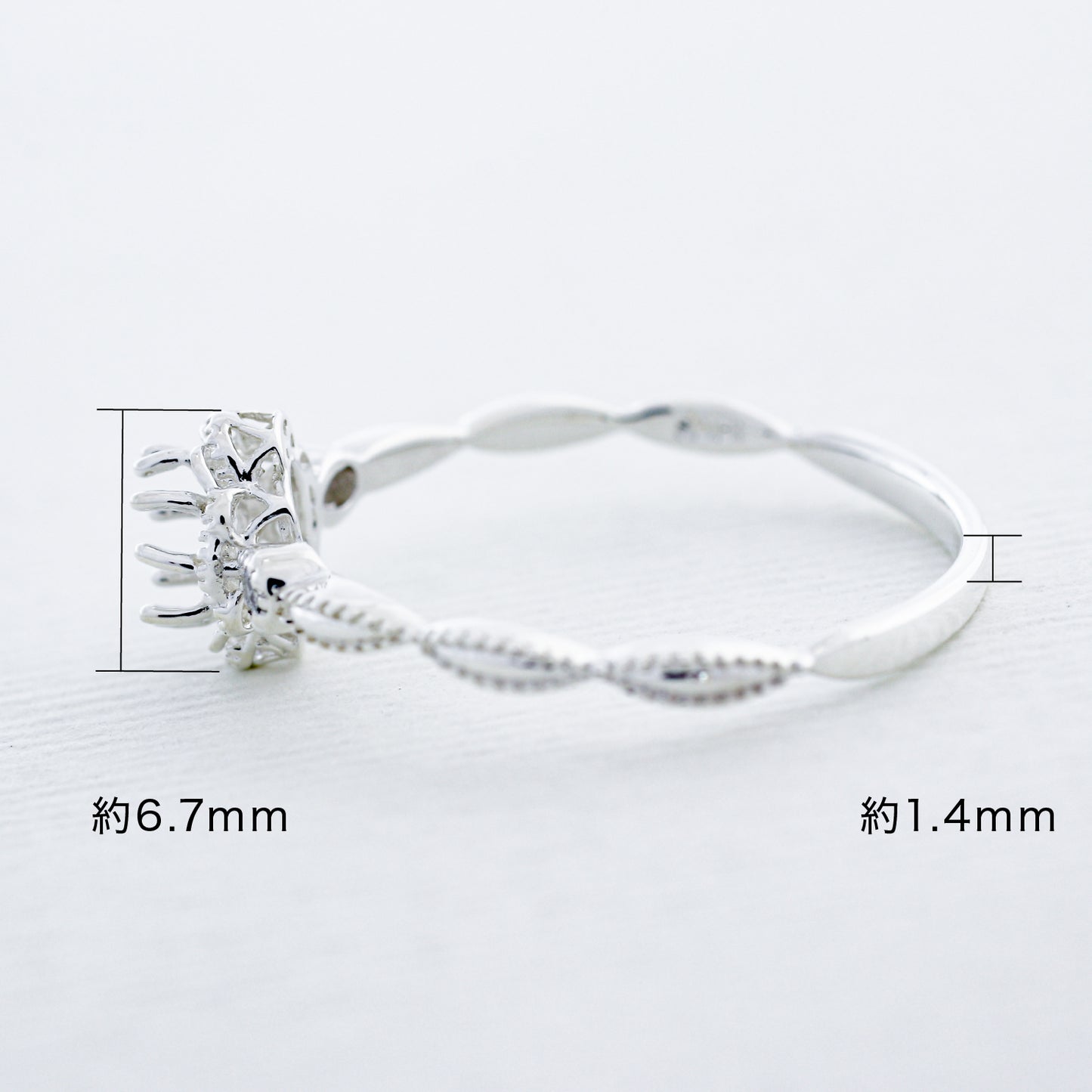 【空枠】4.0mm丸 0.25ct リング | wk33960