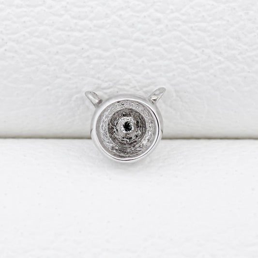 【空枠】2.5mm丸 0.07ct チェーン付きネックレス | wkco-20p