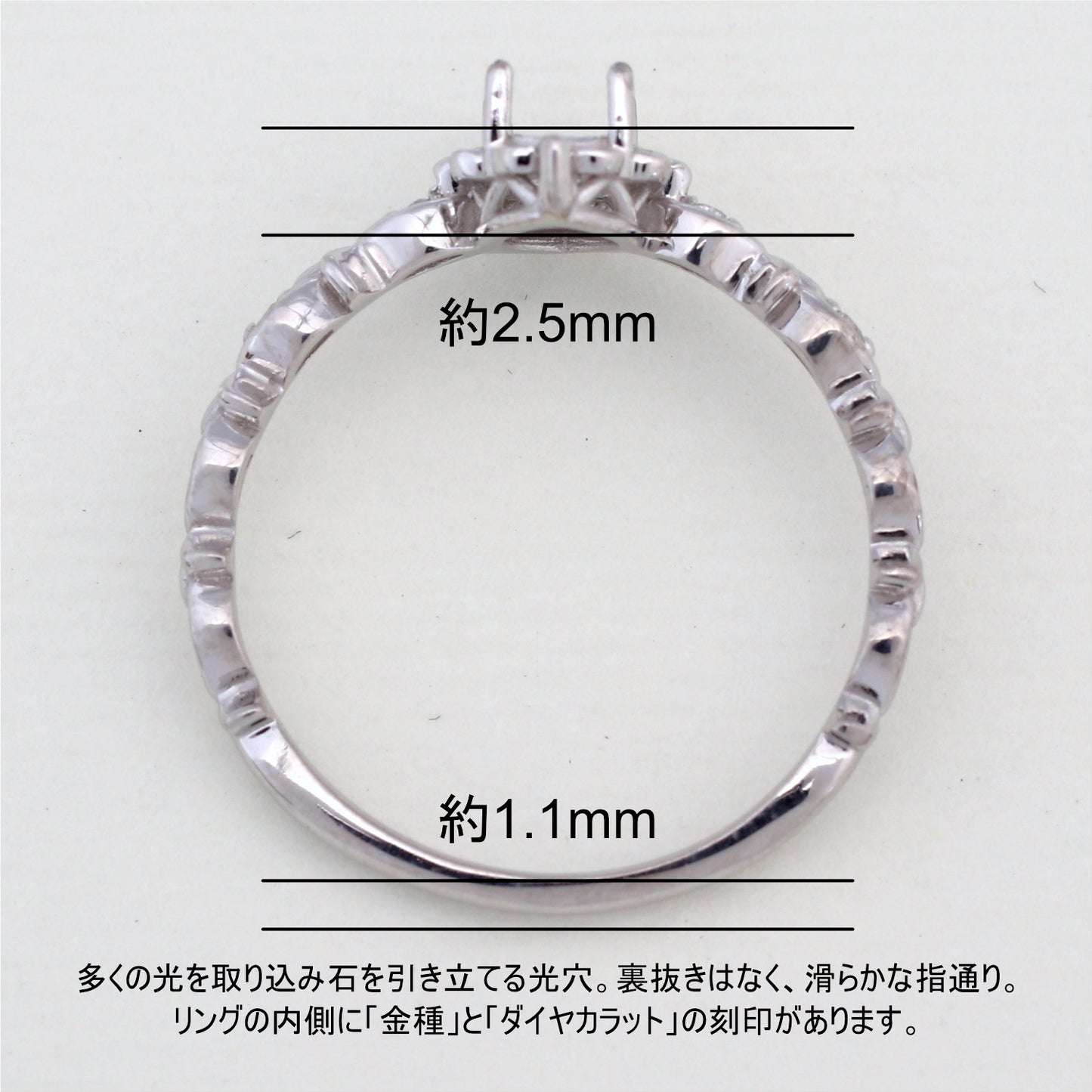 【空枠】6x4オーバル リング | wk32754