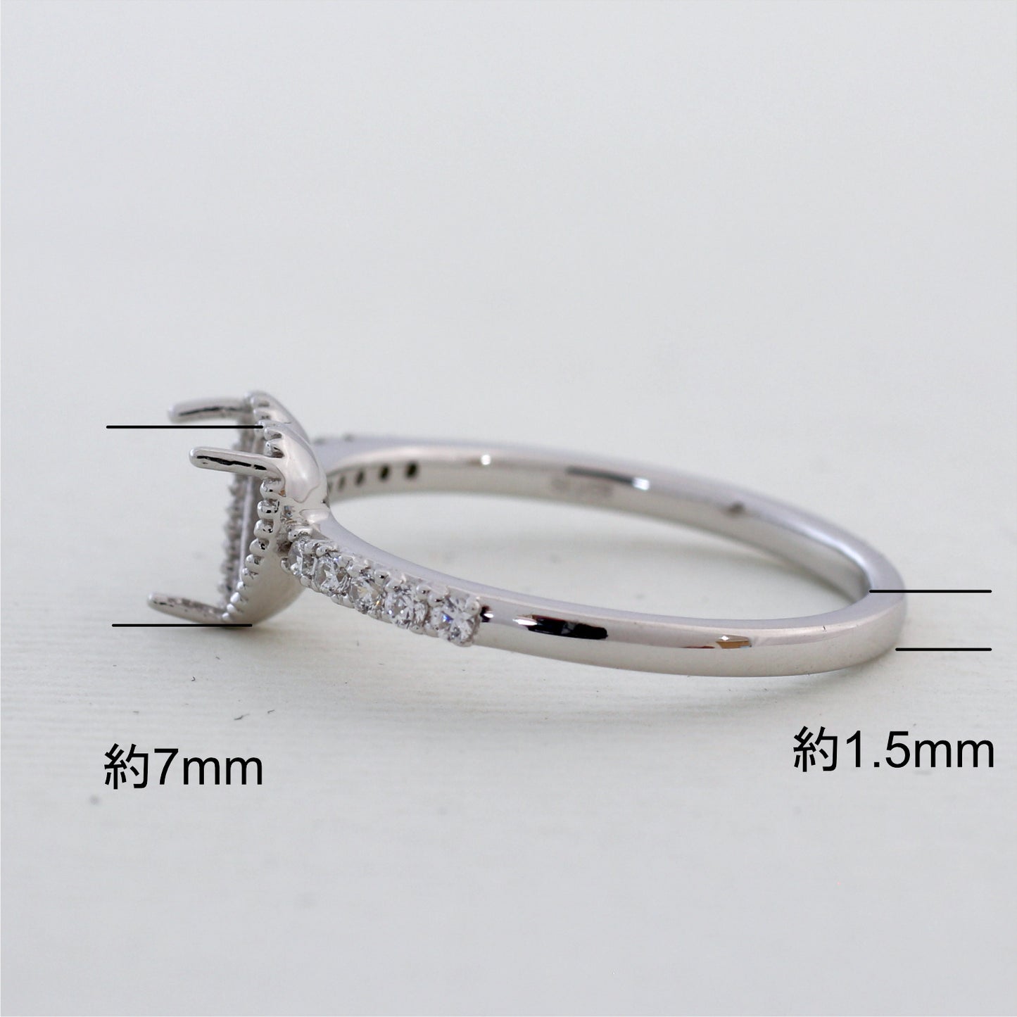 【空枠】6.0mmハート リング | wk33825