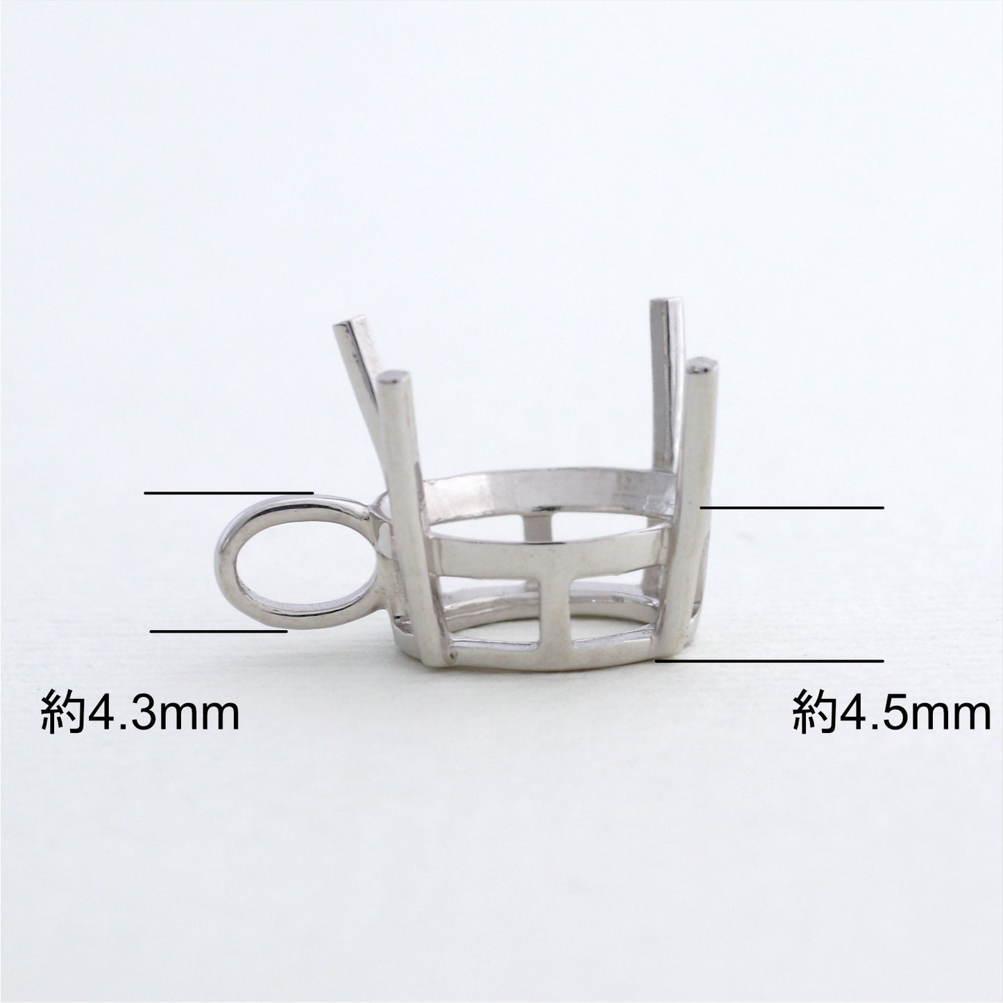 【空枠】11x9オーバル ペンダント | wkco-37