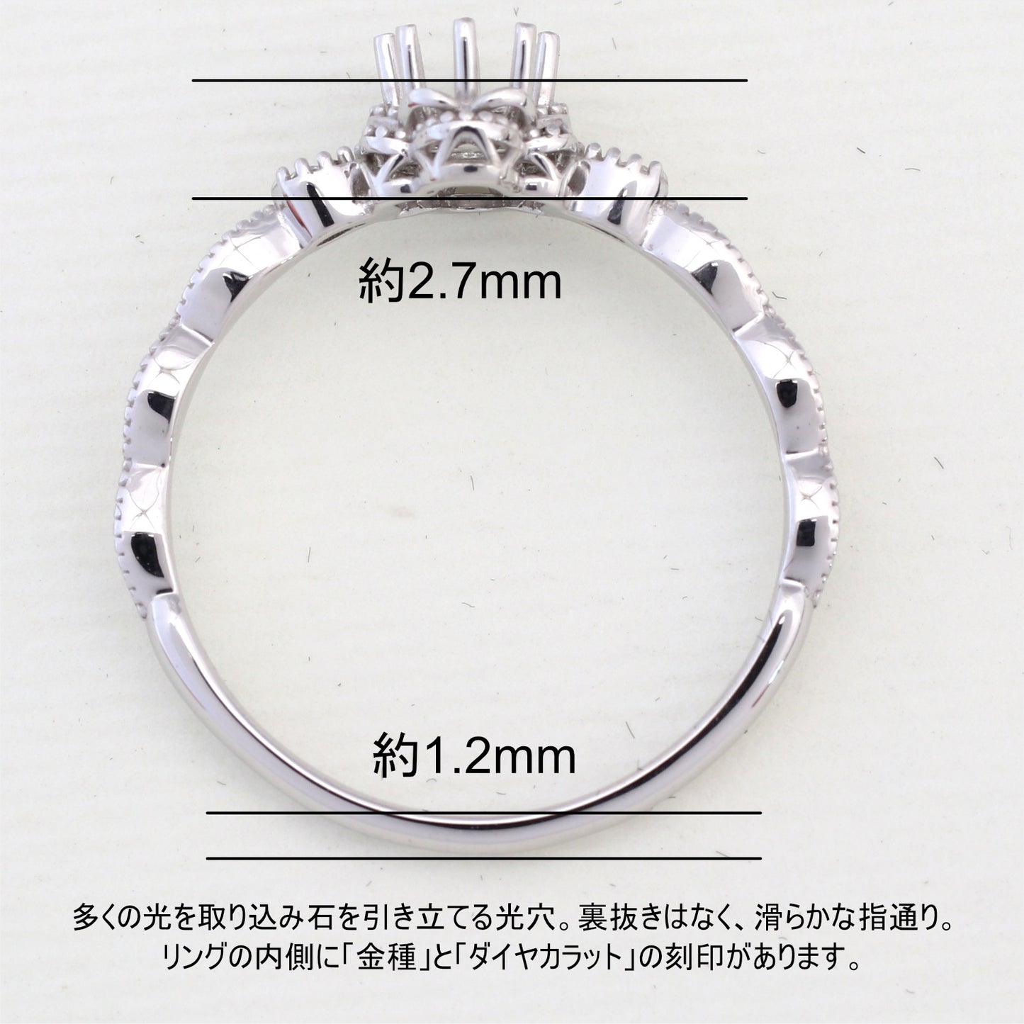 【空枠】3.0mm丸 リング | wkcor-470