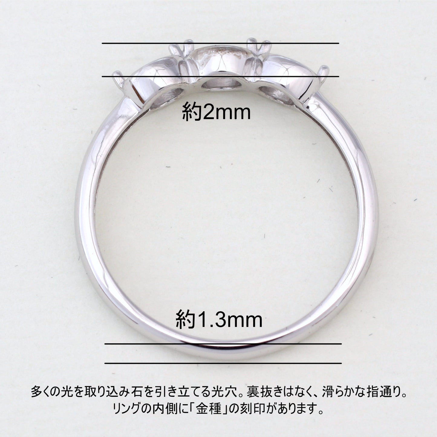 【空枠】3.0mm丸×3 リング | wkcor-581
