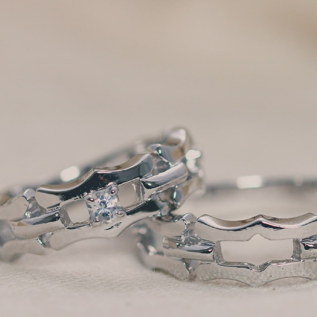 結婚指輪 ダイヤモンド 2本セット | 16877-16876