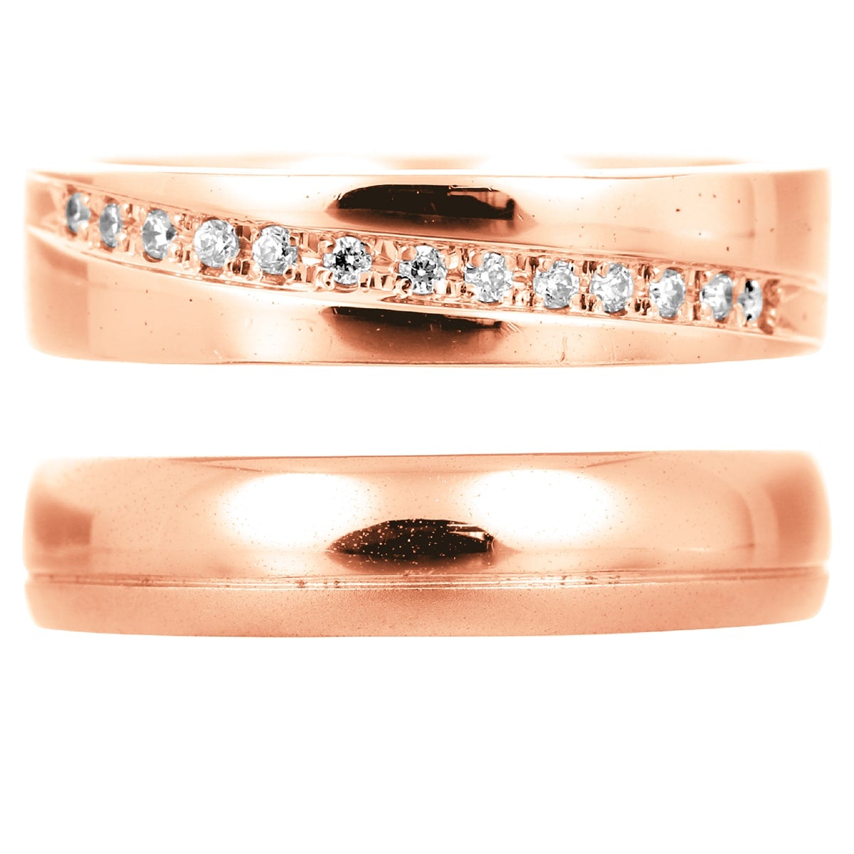 結婚指輪 ダイヤモンド 2本セット | 17481-17480