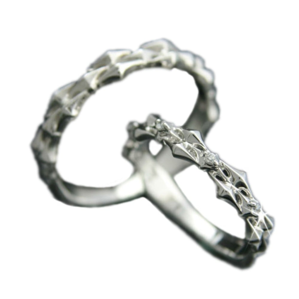 結婚指輪 ダイヤモンド 2本セット | 19454-19453