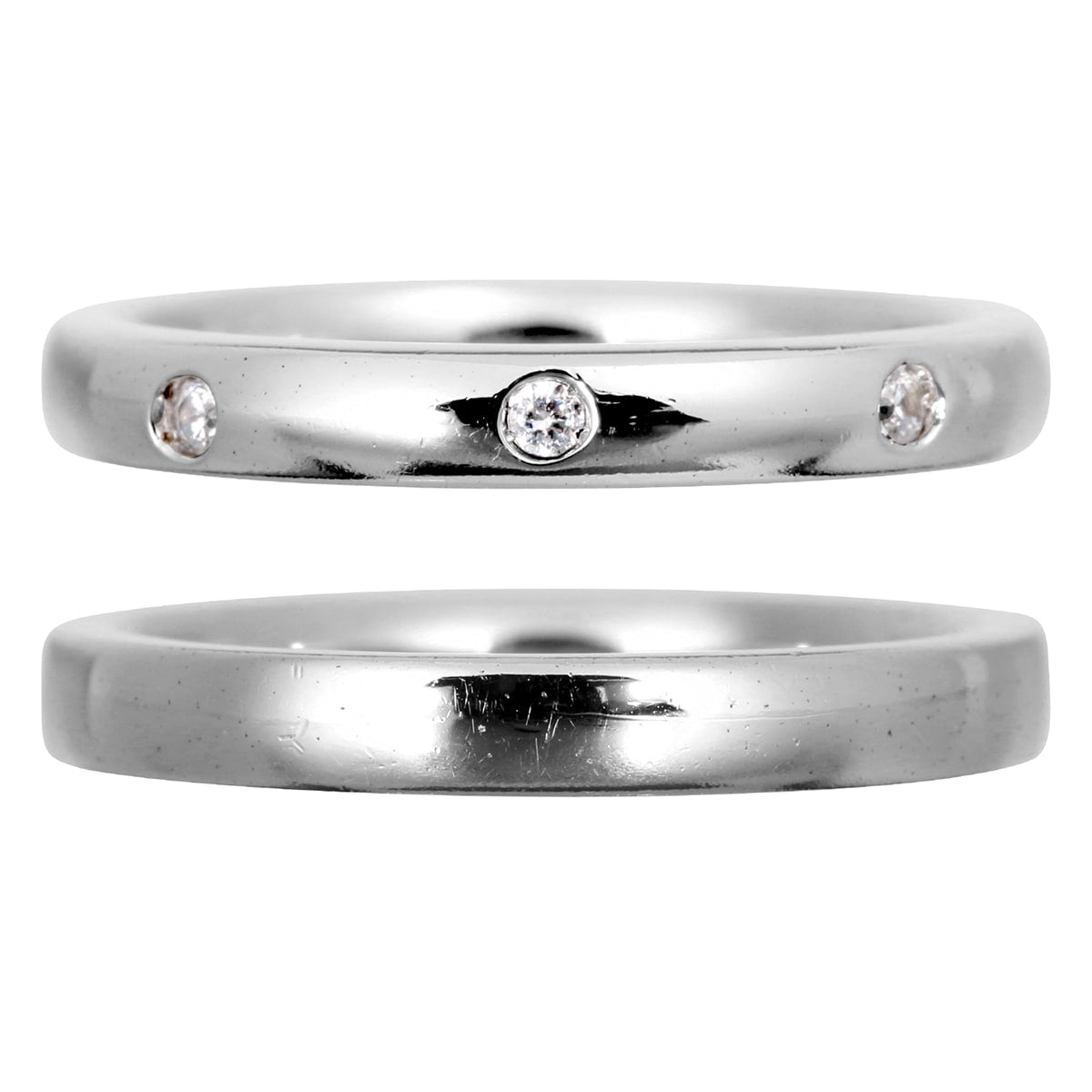 結婚指輪 ダイヤモンド 2本セット | 30143-30142