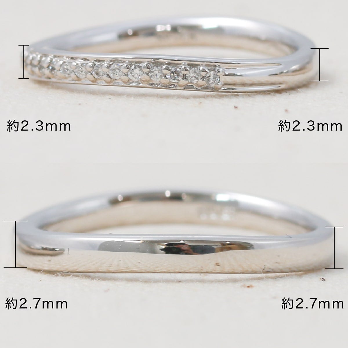 結婚指輪 ダイヤモンド 2本セット | 31439-31438