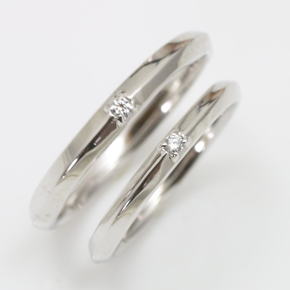結婚指輪 ダイヤモンド 2本セット | 31580-31579