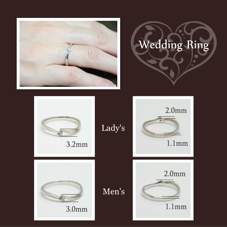 結婚指輪 ダイヤモンド 2本セット | 31978-31977