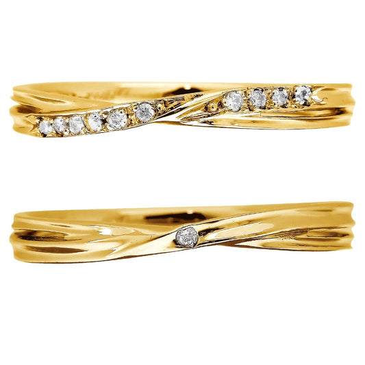 結婚指輪 ダイヤモンド 2本セット | 32521-32522