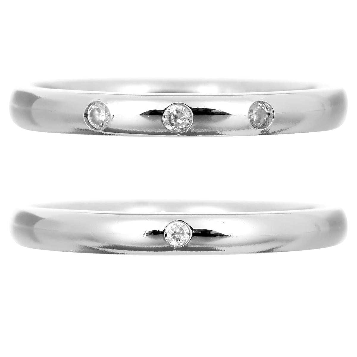 結婚指輪 ダイヤモンド 2本セット | 32524-32523