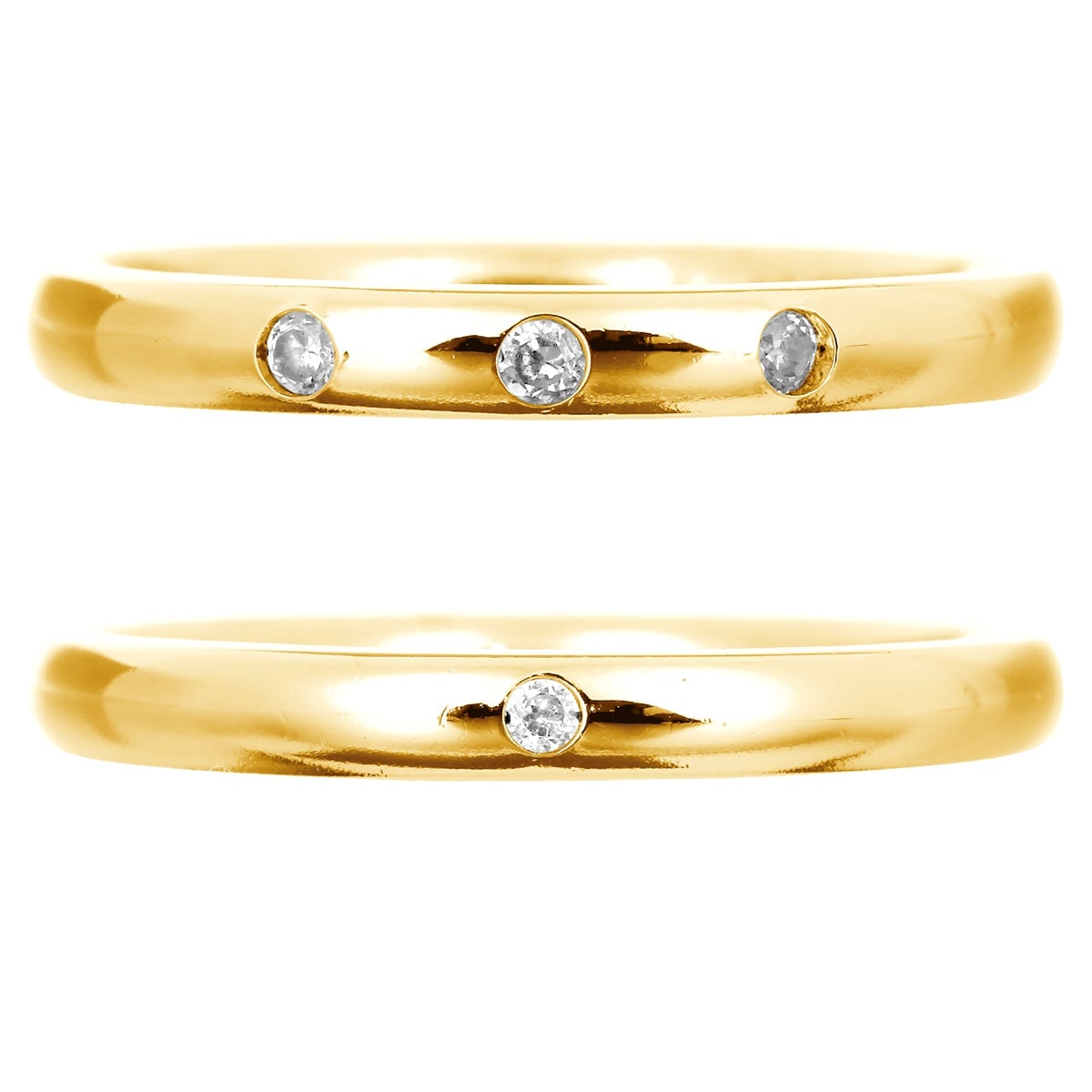 結婚指輪 ダイヤモンド 2本セット | 32524-32523