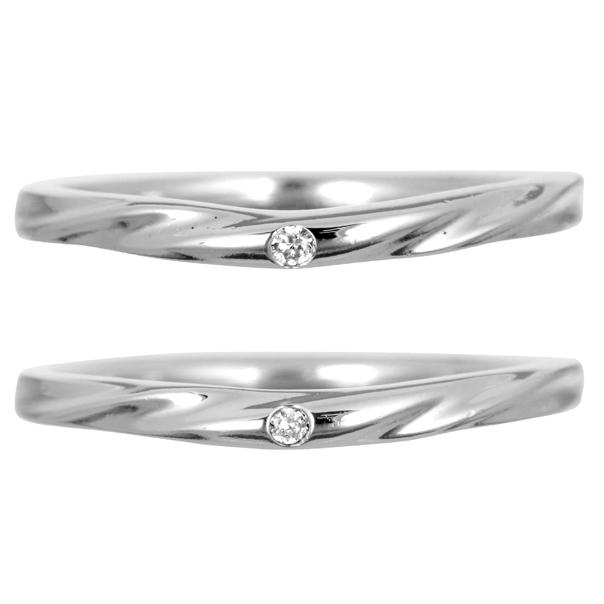 結婚指輪 ダイヤモンド 2本セット | 32535-32534