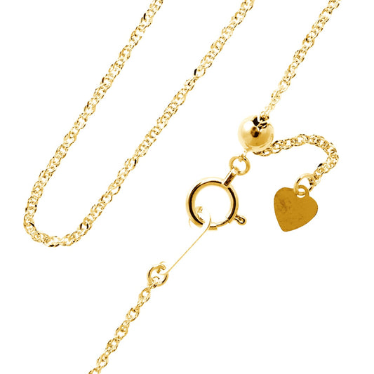 ネックレス チェーン グメットツイスト スライドアジャスター 幅1.2mm 長さ45cm | chain-gume