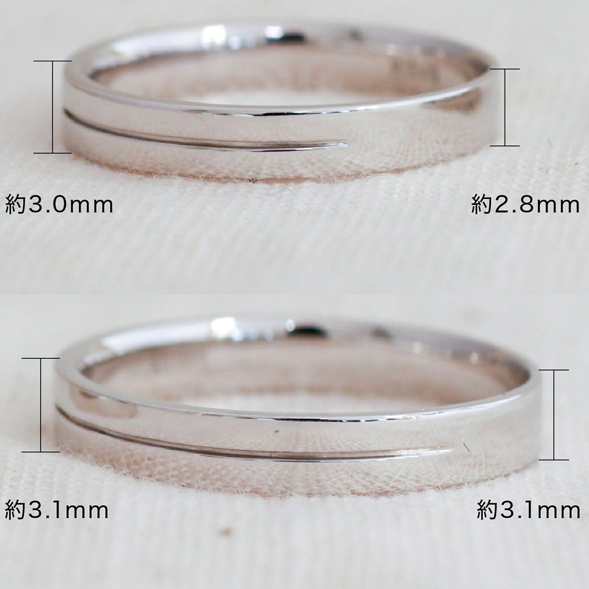 結婚指輪 ダイヤモンド 2本セット | mr685l-mr684m