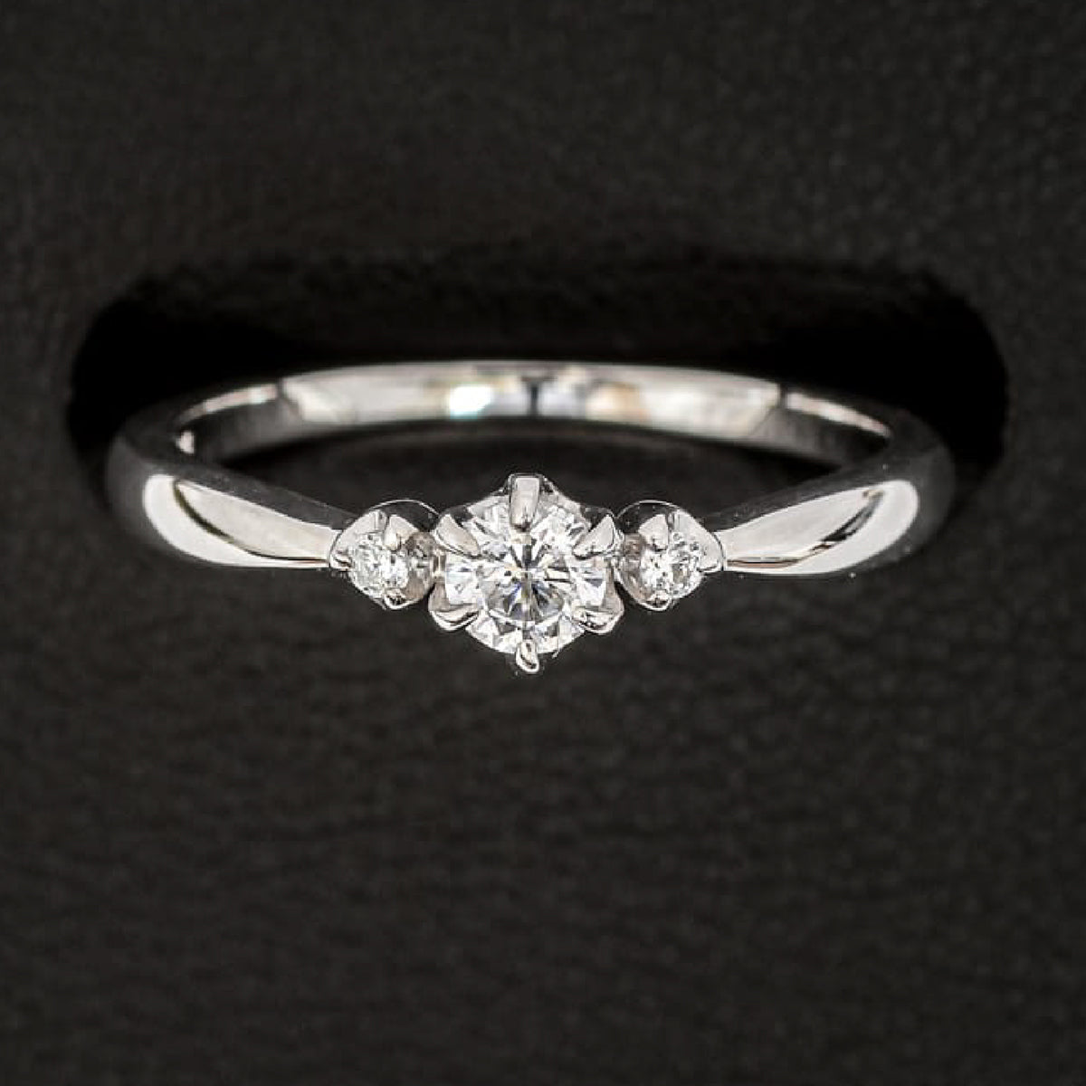 【空枠】3.8mm丸 0.20ct 一粒石ストレートデザイン 結婚指輪 | wkrh10