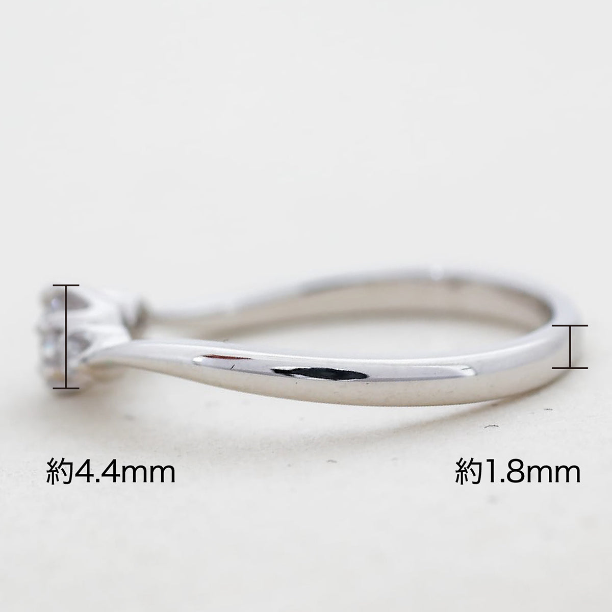 【空枠】3.8mm丸 0.20ct カーブデザイン 結婚指輪 | wkrh11