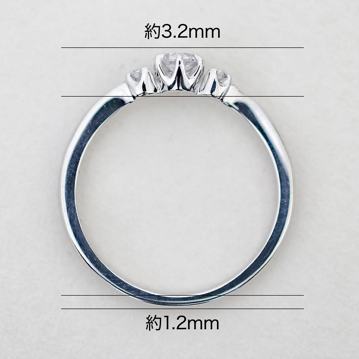 【空枠】3.8mm丸 0.20ct Vラインデザイン 結婚指輪 | wkrh12
