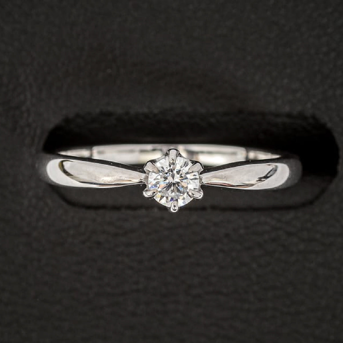 【空枠】3.8mm丸 0.20ct 一粒石ストレートデザイン 結婚指輪 | wkrh7