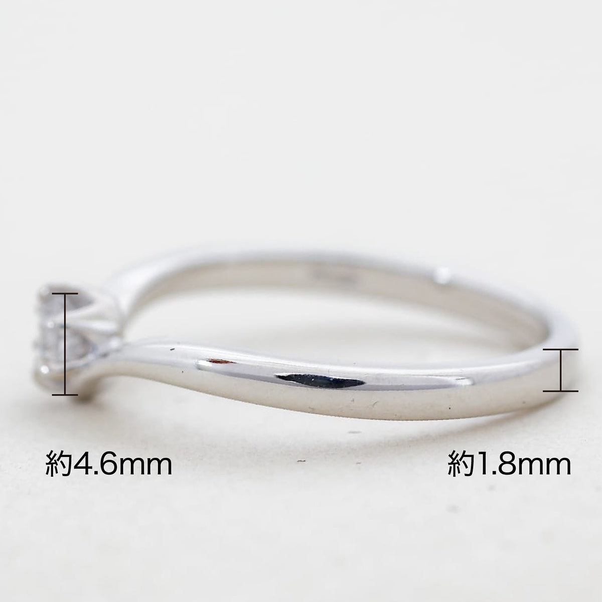 【空枠】3.8mm丸 0.20ct Vラインデザイン 結婚指輪 | wkrh9